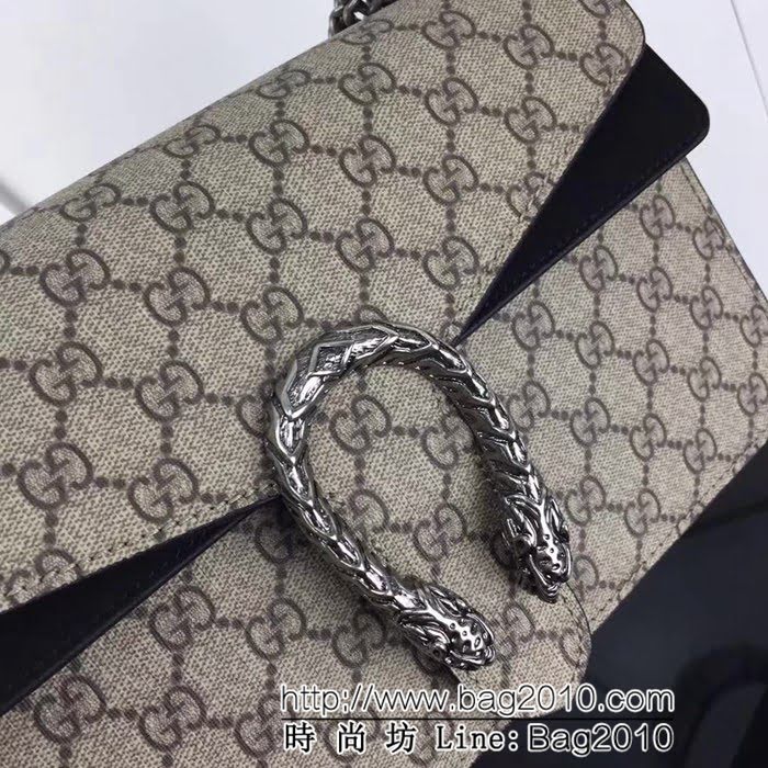 GUCCI古馳原單 新款專櫃品質原單貨實物實拍 400249 啡pvc配克 鏈條單肩斜挎包 HY1018